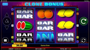 clone bonus Bar Gewinn