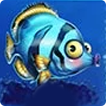 Fishtastic Blaues Fisch-Symbol