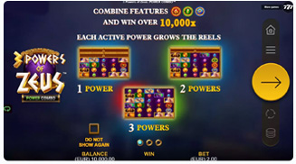 3 Powers of Zeus Power Combo Eigenschaften
