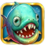 Piranha Pays Blaues Wild-Symbol