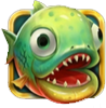 Piranha Pays Grünes Wild-Symbol