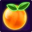Fruit Flash Orangefarbenes Symbol
